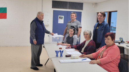 Wahllokal in Christchurch, Neuseeland