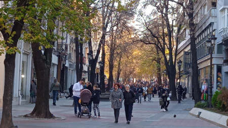 В деня на балотажа Главната улица в Пловдив бе пълна с хора