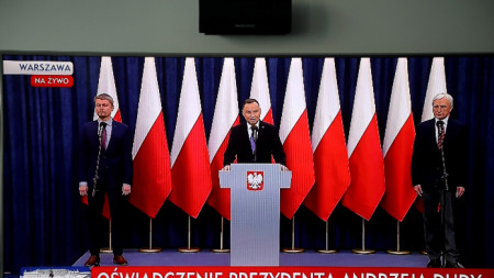Телевизионно изявление на президента Анджей Дуда - Варшава, 4 май 2020
