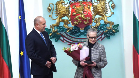 Президентът Румен Радев и актрисата Цветана Манева
