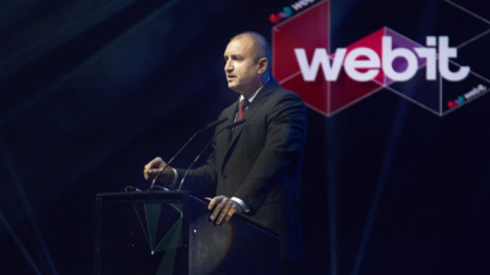 Президентът Румен Радев говори на откриването на технологичния форум „Уебит“