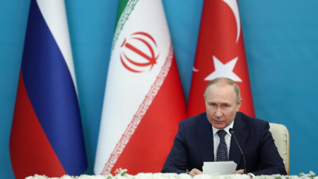 Владимир Путин на срещата в Техеран, 19 юли 2022 г.
