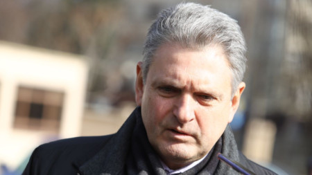 Николай Малинов преди заседанието в Софийския градски съд, в което е подсъдим за шпионаж в полза на Русия, 15 февруари 2023 г.