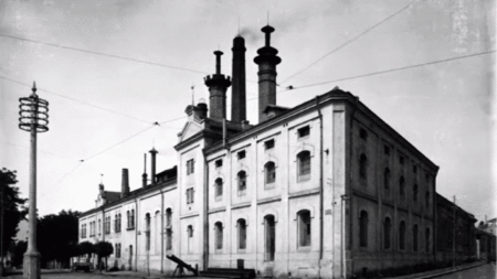Бирената фабрика на братя Прошек в София 1912 г. / Снимка: ДА Архиви