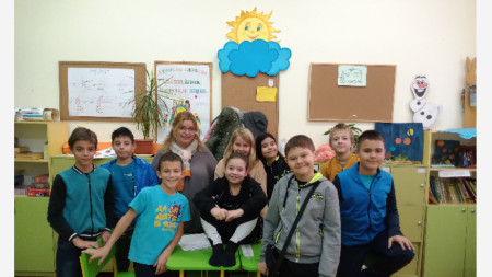 Диана Банкова и нейните ученици 