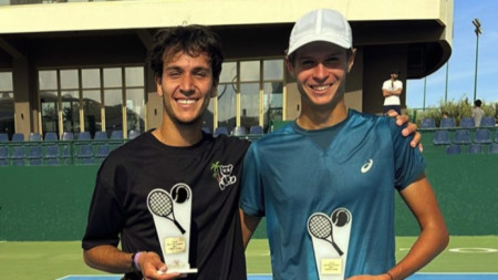 Антъни Генов и Николай Неделчев спечелиха титлата на двойки на турнир по тенис в Ираклион