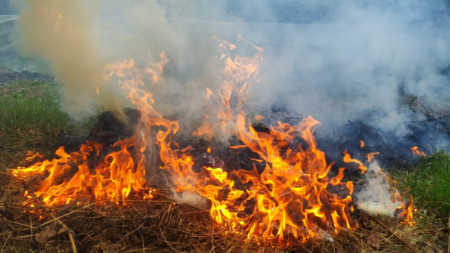 Борбата с огъня край санданското село Петрово продължава на няколко