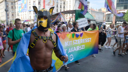 На гей парада в Будапеща - 24 юли 2021 г.