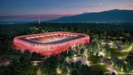 Така ще изглежда стадионът според проекта на ИПА.