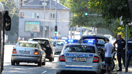 Полицейска проверка в Бургас.