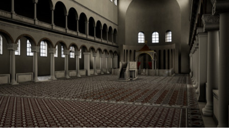 3D възстановка на Епископската базилика