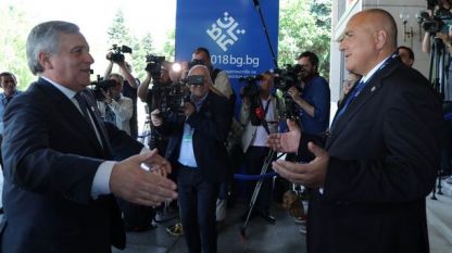 Премиерът Бойко Борисов се срещна с председателя на ЕП Антонио Таяни, който е в София за Срещата на върха ЕС – Западни Балкани.