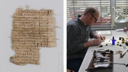 Древният ръкопис и работата по него преди разчитането му.