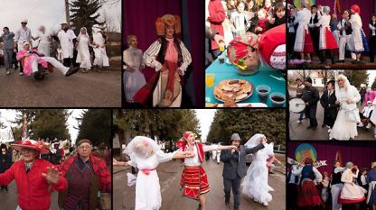 Фестивалът „Фършанги” в село Бърдарски геран. На този ден мъжете се обличат в женски дрехи, а жените са с мустаци и бради.                                                                                                                             