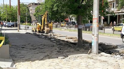 Започна вторият етап на ремонтите на централния булевард в Стара Загора