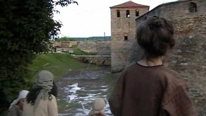 Моменти от снимачния процес на филма Чифликът на чучулигите на братя Тавиани във Видин, 2007 година