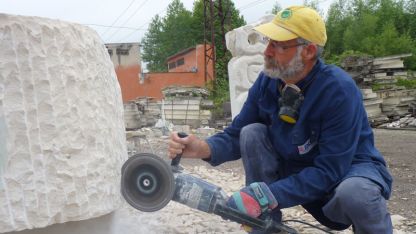 Наско Настев е доайенът сред скулпторите в Мездра