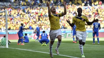 Колумбия оглави класирането в трета група след 3:0 над Гърция