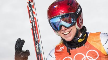 Чехкинята Естер Ледецка спечели спускането в швейцарския курорт Кранс Монтана За
