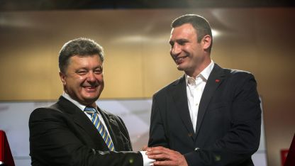 Петро Порошенко и Виталий Кличко