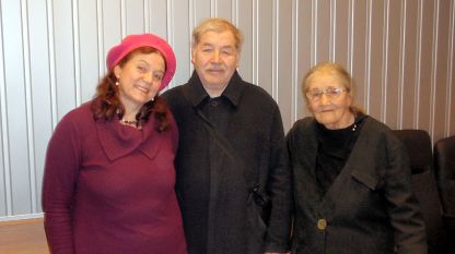 Антония Стефанова , Жорж Ру и проф. Надежда Драгова (отляво надясно)