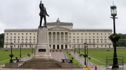 Парламентът на Северна Ирландия, известен като Стормонт, в Белфаст