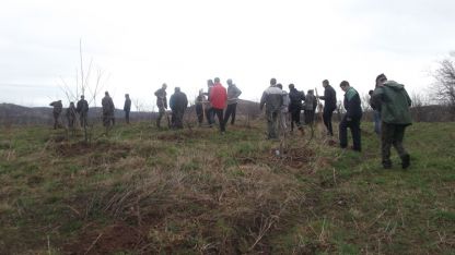 Учениците от Лесотехническата професионална гимназия в Берковица откриха Седмицата на гората като засадиха питомен кестен в близост до Клисурския манастир