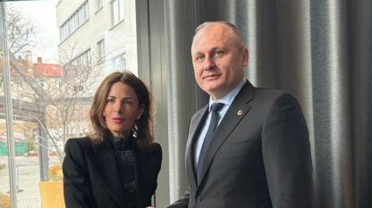 Валентин Мундров с Анет Крьобер-Рийл