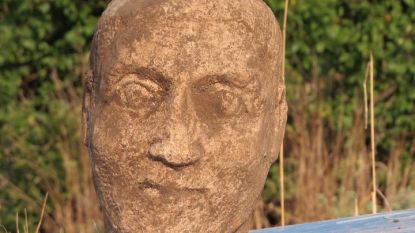 Откритата глава от варовикова статуя, вероятно от III век, се предполага, че е на римски император.