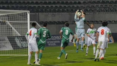 Landesmeister und Tabellenführer Ludogoretz (in grünen Trikots) spielte gegen Außenseiter Pirin nur ein 1:1 Unentschieden.
