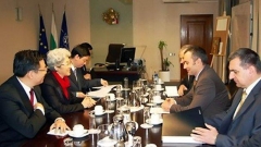 Από τη συνάντηση της υφυπουργού Εξωτερικών της Κίνας, Φου Ιν, με τον υπουργό Εξωτερικών, Νικολάι Μλαντένοφ.