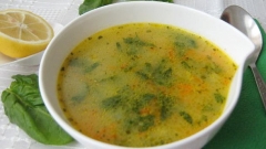 The traditional Bulgarian spinach soup