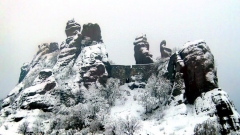 The famous belogradchik rocks in winter