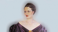 Портрет на Елисавета Багряна от Иван Табаков (фрагмент)