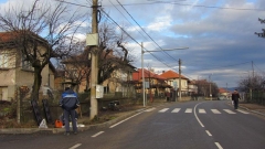 село бързия бягащ пешеходец светофар