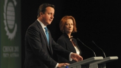 Британският министър-председател Дейвид Камерън и австралийският премиер Джулия Гилард