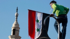 Протестиращ сириец