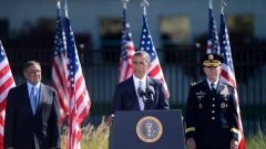 Барак Обама на церемонията край Пентагона