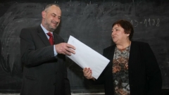 Проф. Иван Сосков по време на кандидатстудентската кампания през 2010-а година