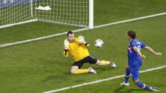 Йелавич вкара втория гол за хърватите след груба грешка на защитата на Ирландия