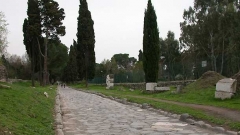Останки от Виа Апия в Рим.