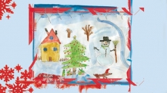 „Снежно Габрово за деца” от Момчил Цонев – фрагмент от корицата на книжката