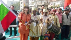 Магдалена Гигова на Парада на хвърчилата в индийския щат Гуджарат.