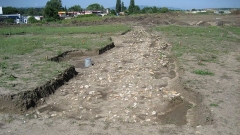 По време на проучвателните работи за изграждането на Автомагистрала „Марица”, пред погледите на археолозите се появява уникално трасе от древния път Виа Диагоналис.
