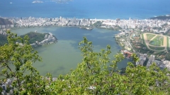 Поглед от хълма Корковадо към Рио де Жанейро.