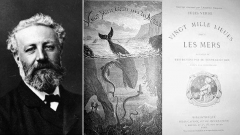 Жул Верн и първото издание на романа му „20000 левги под водата”, излязло през 1870 година (в България е издаден със заглавието „Капитан Немо”), в който писателят предвижда създаването на подводницата