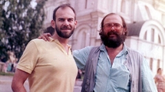 Кристиян Бояджиев и Юри Ступел в Москва, 1987 г.