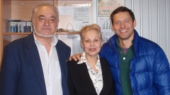 Орлин Павлов-старши, Тиха Генова и Орлин Павлов-младши (отляво надясно).