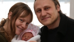 Семейството на Анжела Родел, Иван Христов и малката Керана.