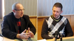 Антон Тодоров (вляво) и Димитър Стоянович.